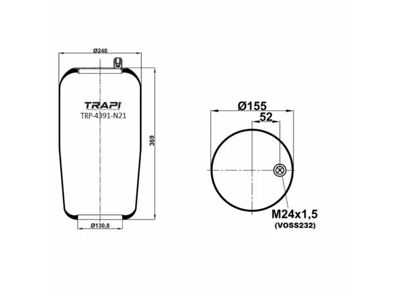 AIR SPRING WITHOUT PISTON