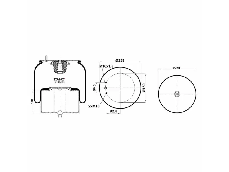 COMPLETE WITH METAL PISTON