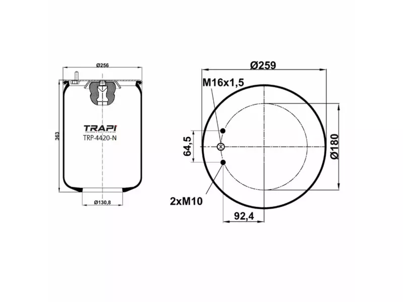 AIR SPRING WITHOUT PISTON
