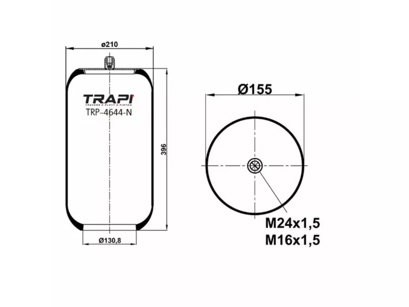 AIR SPRING WITHOUT PISTON