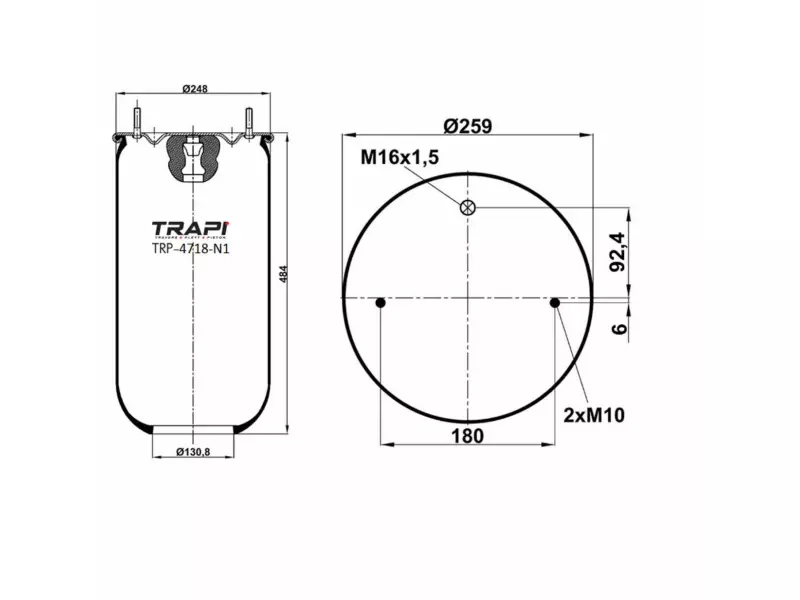 AIR SPRING WITHOUT PISTON