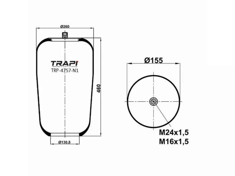 AIR SPRING WITHOUT PISTON