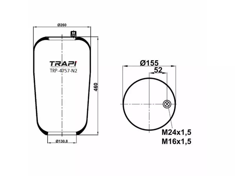 AIR SPRING WITHOUT PISTON