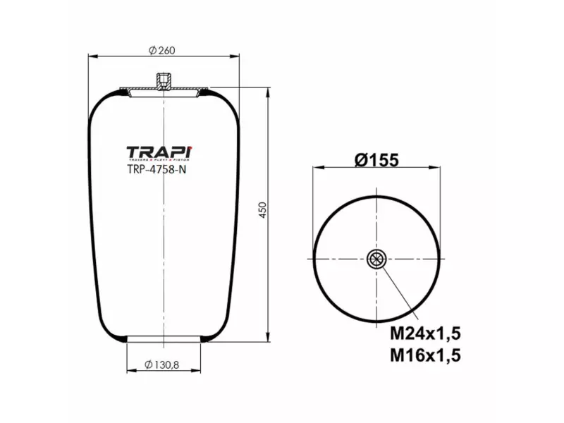 AIR SPRING WITHOUT PISTON