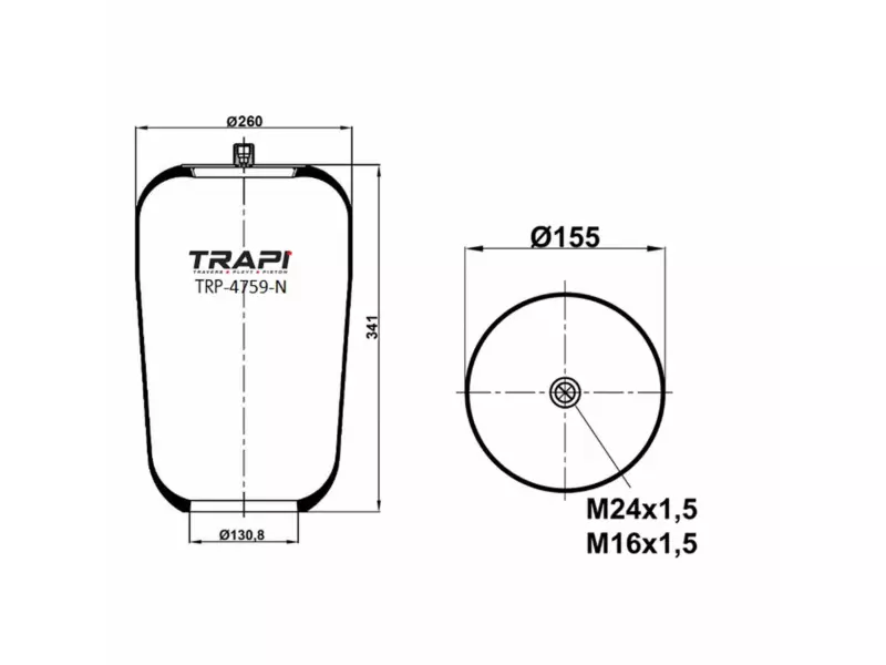 AIR SPRING WITHOUT PISTON