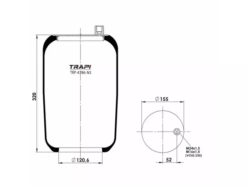 AIR SPRING WITHOUT PISTON