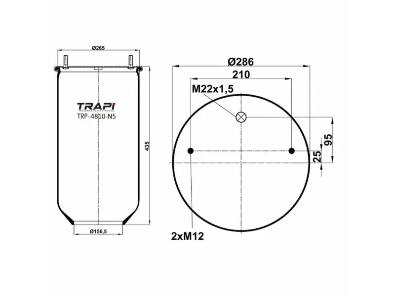 AIR SPRING WITHOUT PISTON
