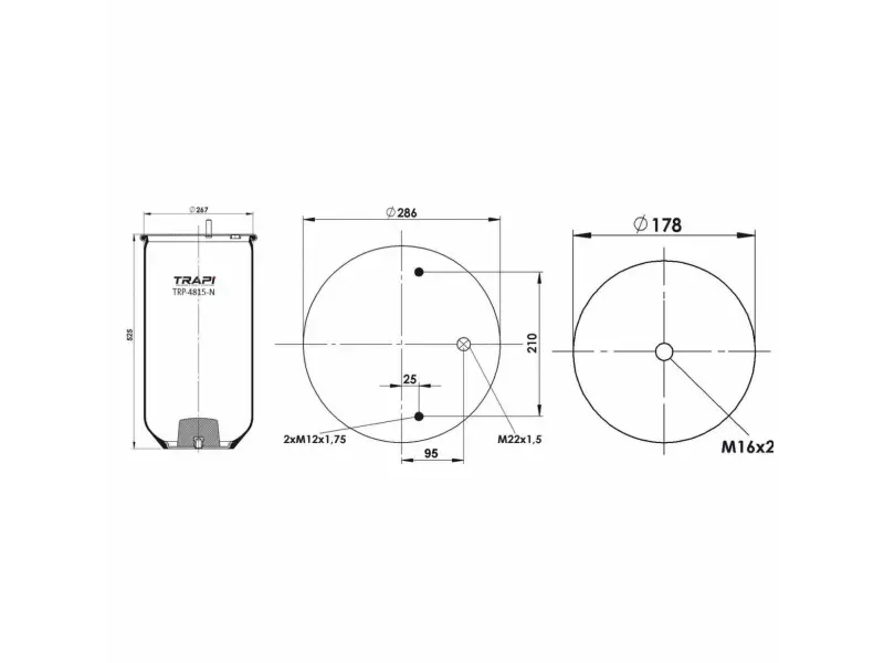AIR SPRING WITHOUT PISTON