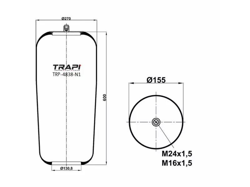 AIR SPRING WITHOUT PISTON