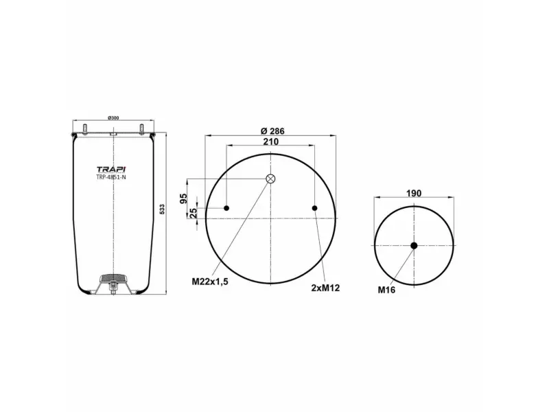 AIR SPRING WITHOUT PISTON