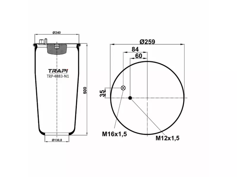 AIR SPRING WITHOUT PISTON