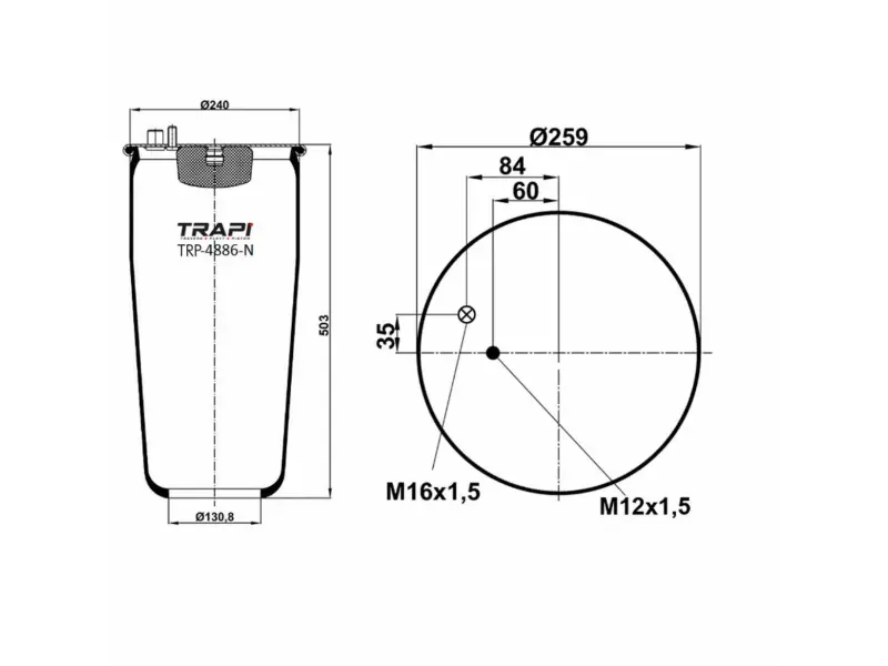 AIR SPRING WITHOUT PISTON
