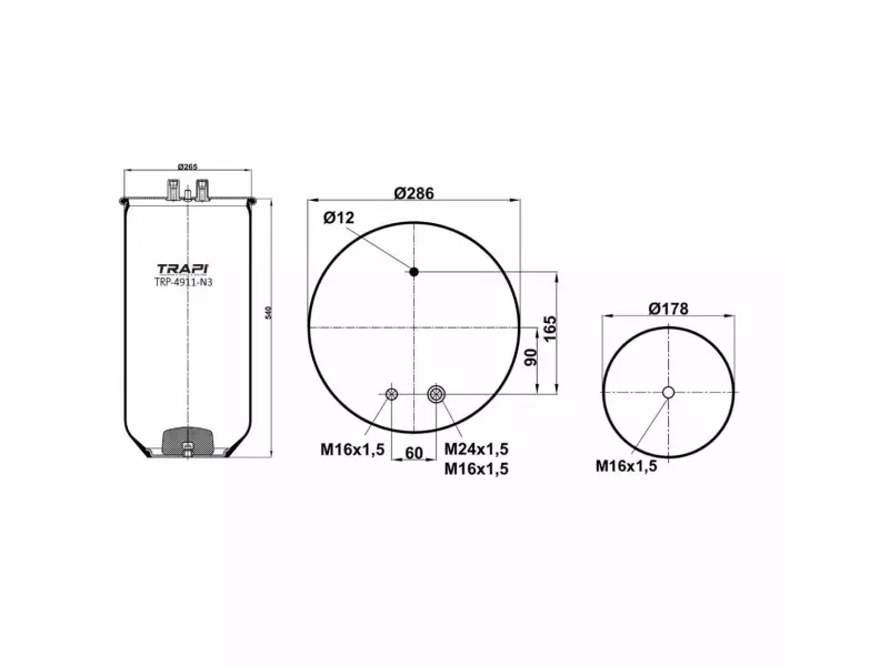 AIR SPRING WITHOUT PISTON