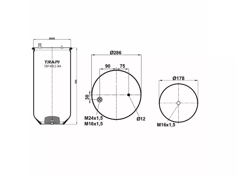 AIR SPRING WITHOUT PISTON