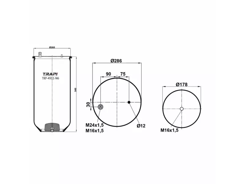 AIR SPRING WITHOUT PISTON