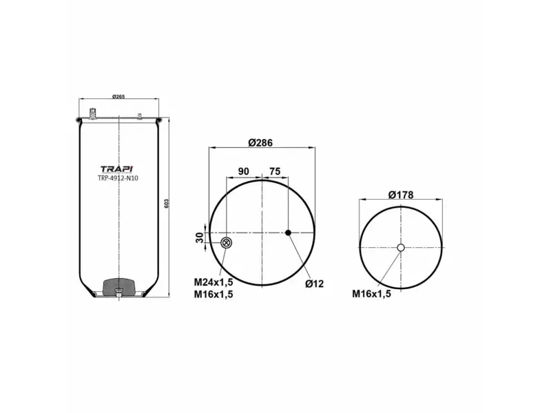 AIR SPRING WITHOUT PISTON