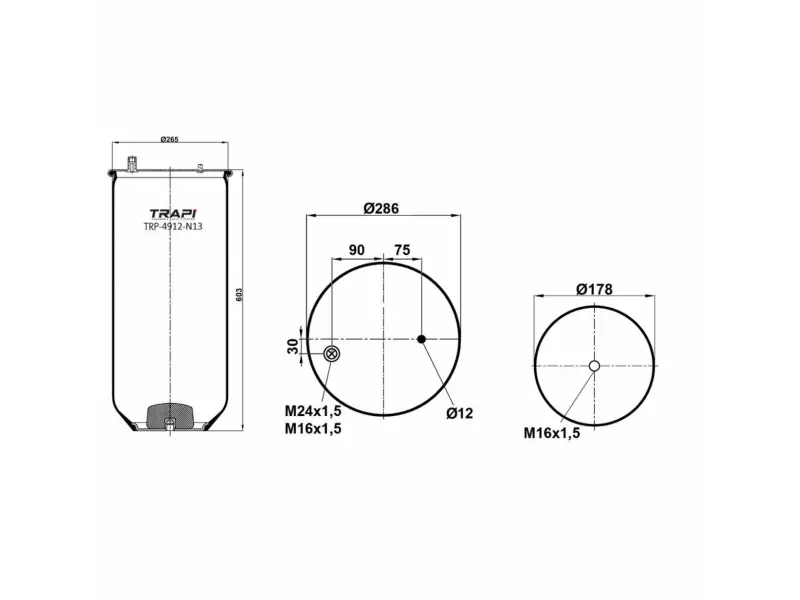 AIR SPRING WITHOUT PISTON