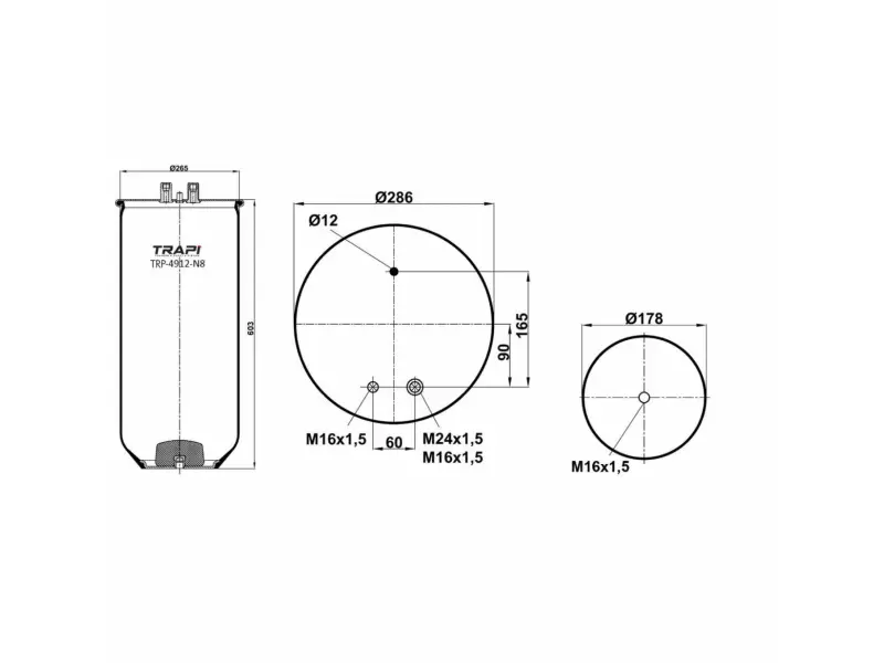 AIR SPRING WITHOUT PISTON