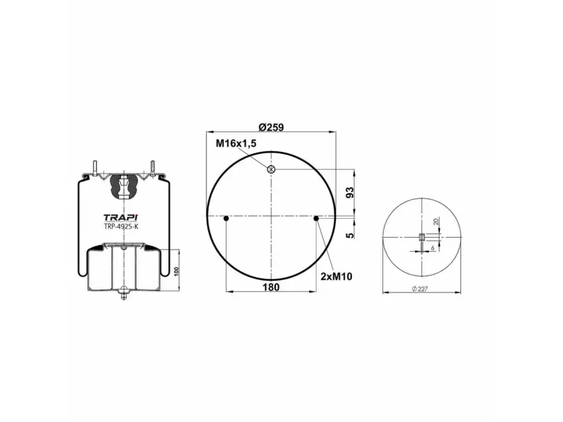 COMPLETE WITH METAL PISTON
