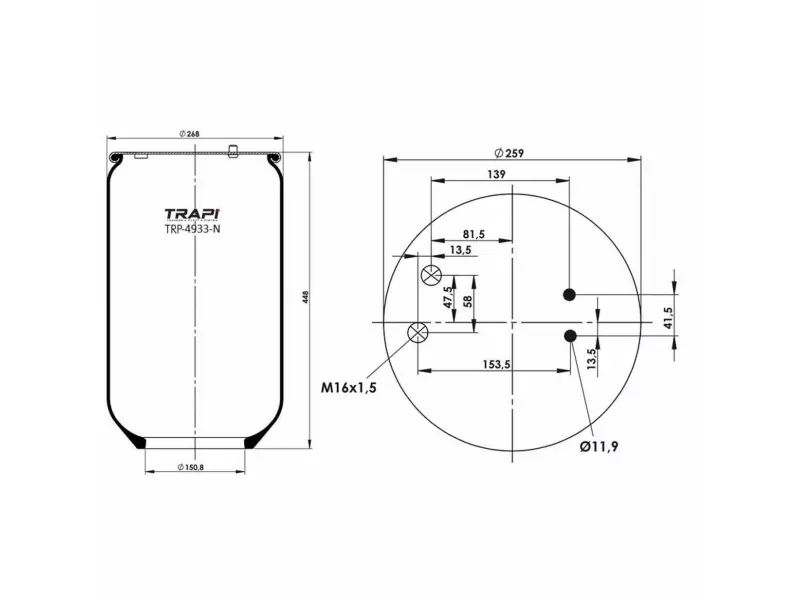 AIR SPRING WITHOUT PISTON
