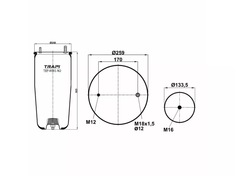 AIR SPRING WITHOUT PISTON