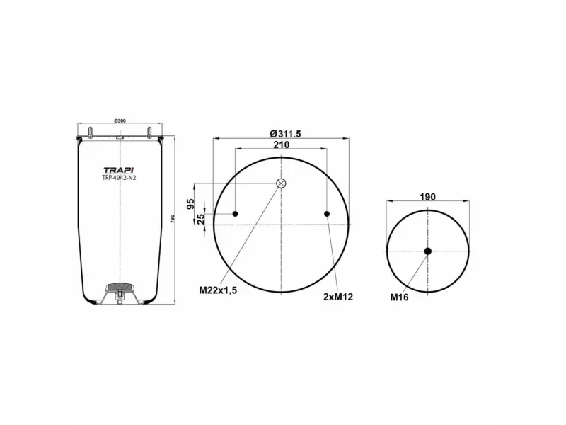 AIR SPRING WITHOUT PISTON