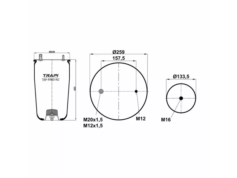 AIR SPRING WITHOUT PISTON