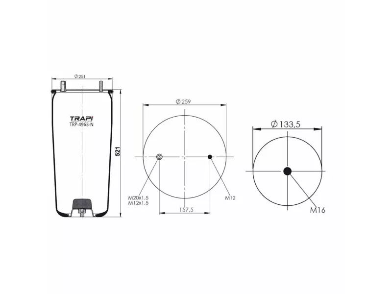 AIR SPRING WITHOUT PISTON