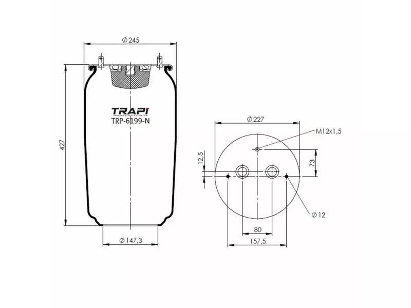 AIR SPRING WITHOUT PISTON