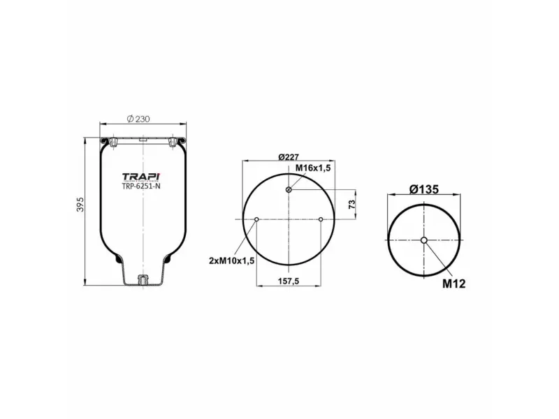AIR SPRING WITHOUT PISTON
