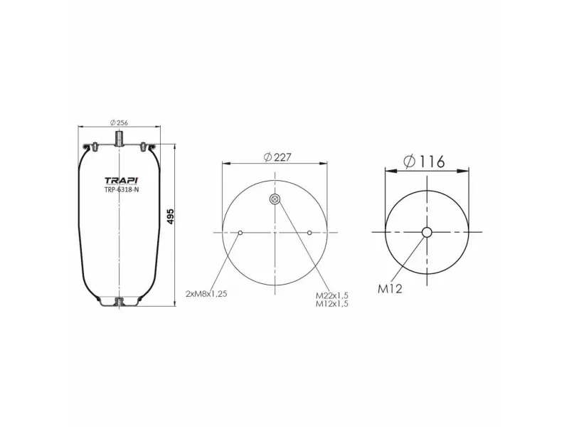 AIR SPRING WITHOUT PISTON