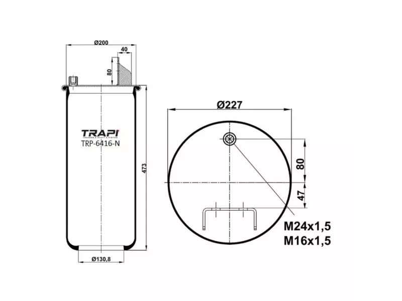 AIR SPRING WITHOUT PISTON