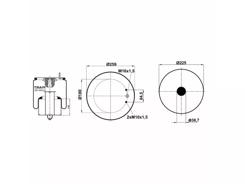 COMPLETE WITH METAL PISTON