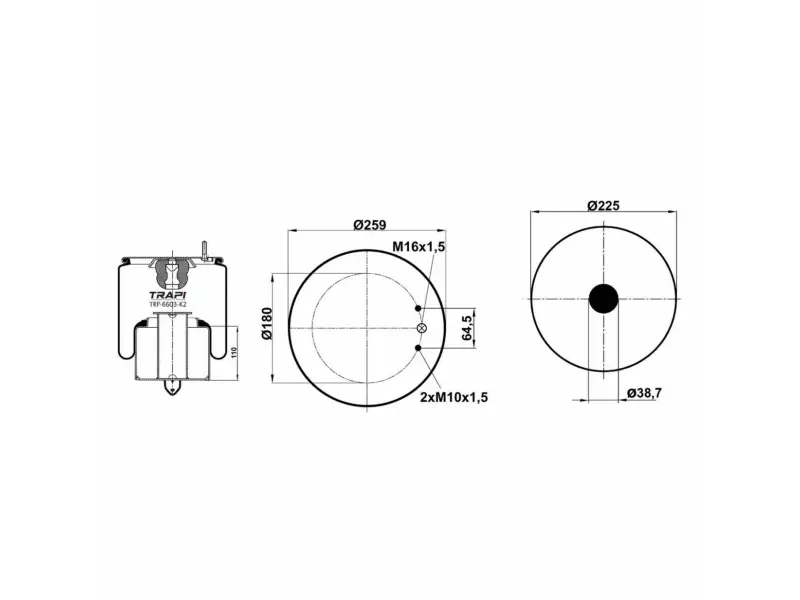 COMPLETE WITH METAL PISTON