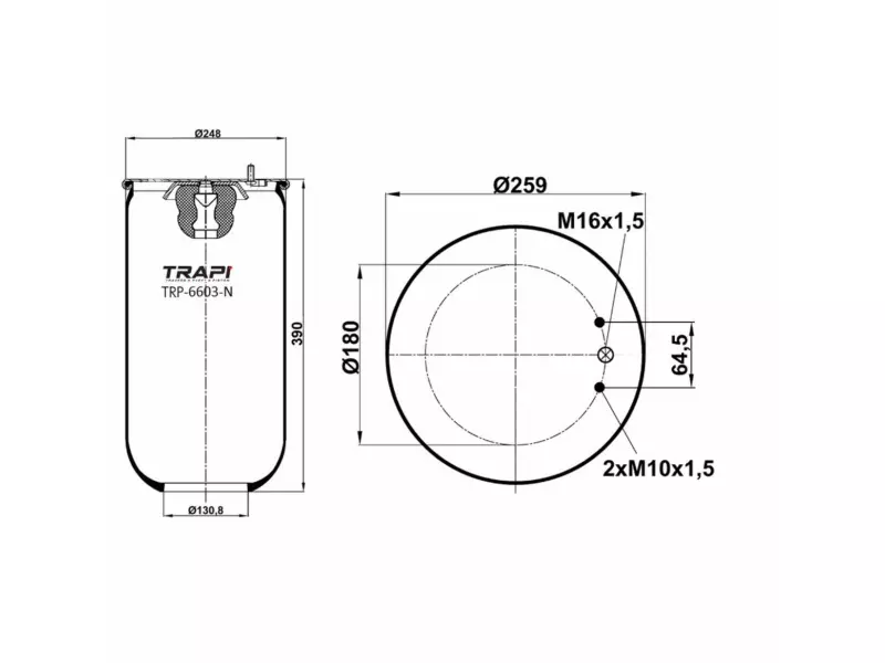 AIR SPRING WITHOUT PISTON