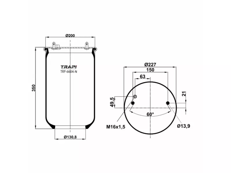AIR SPRING WITHOUT PISTON