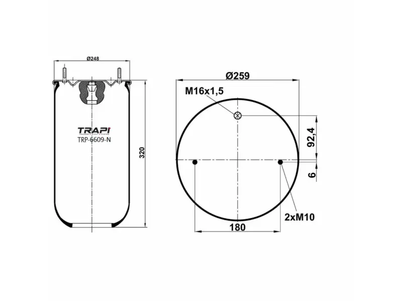 AIR SPRING WITHOUT PISTON