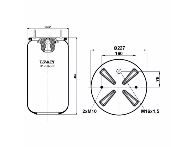 AIR SPRING WITHOUT PISTON