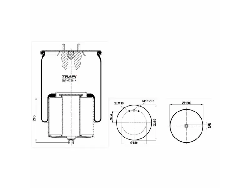 COMPLETE WITH METAL PISTON