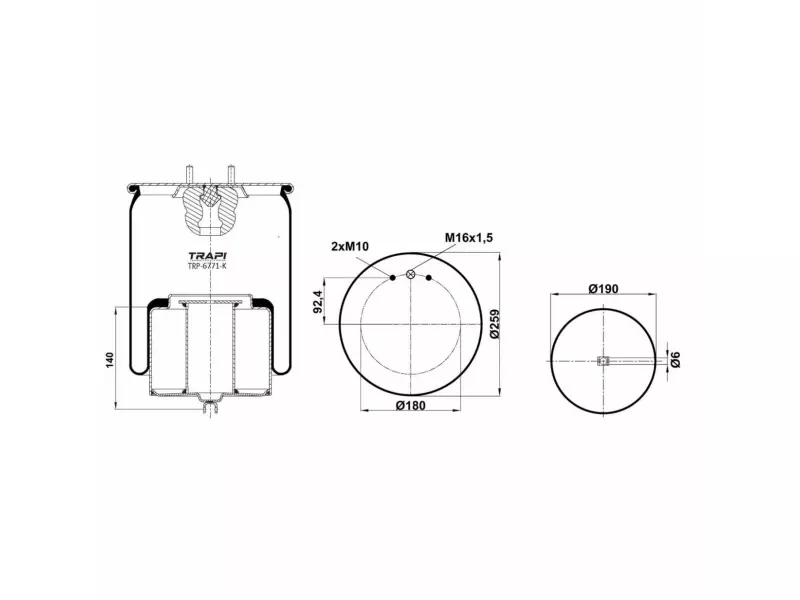 COMPLETE WITH METAL PISTON