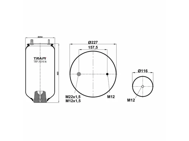 AIR SPRING WITHOUT PISTON