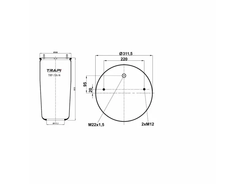 AIR SPRING WITHOUT PISTON