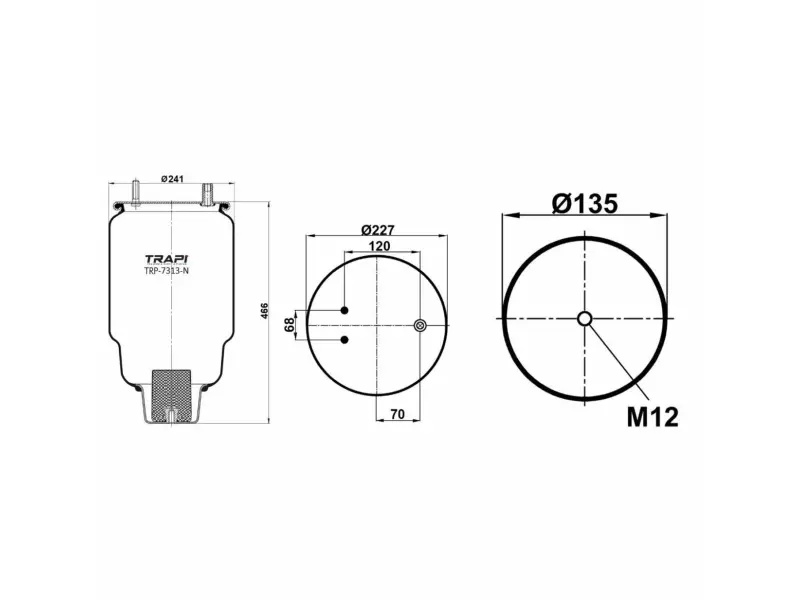 AIR SPRING WITHOUT PISTON