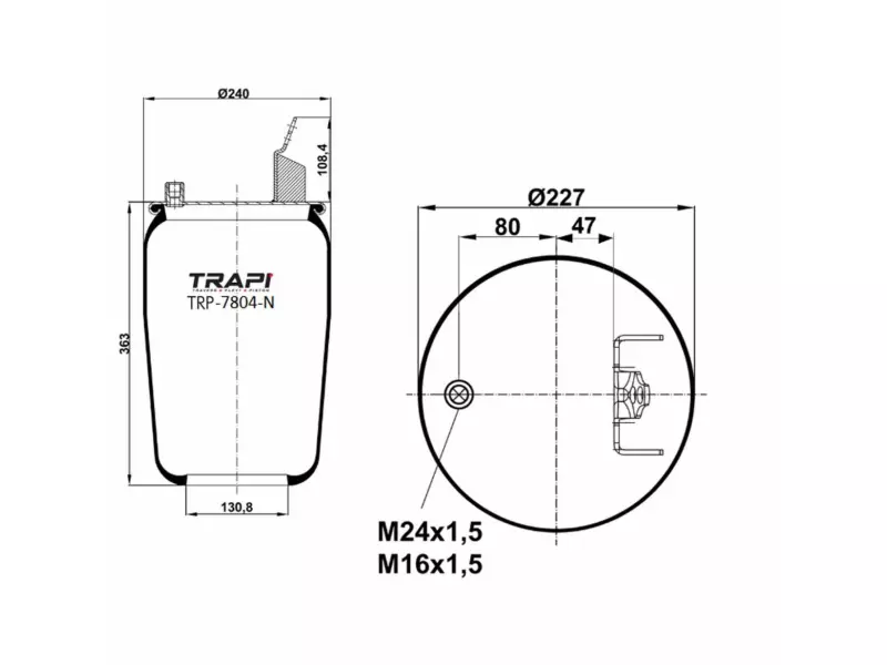 AIR SPRING WITHOUT PISTON