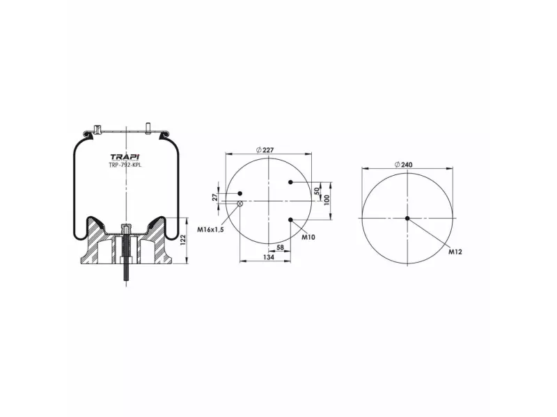 COMPLETE WITH PLASTIC PISTON