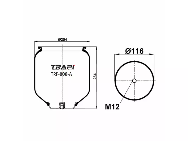 AIR SPRING WITH METAL PISTON