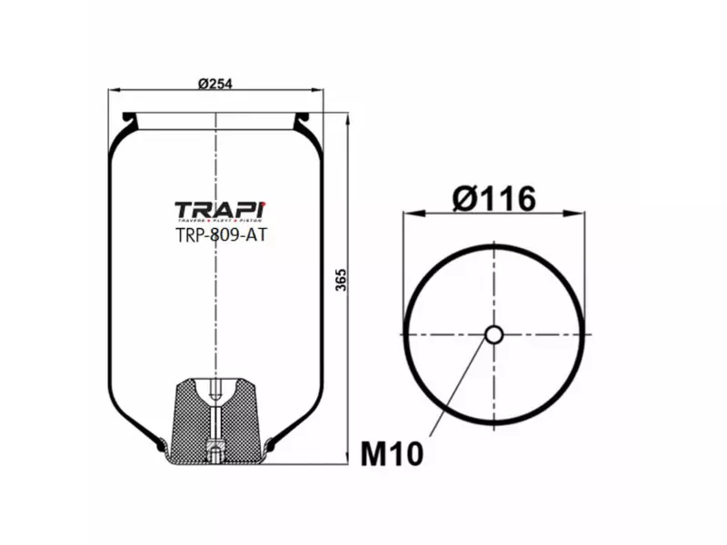 AIR SPRING WITH METAL PISTON