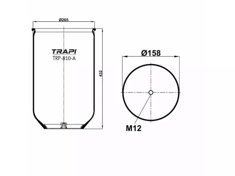 AIR SPRING WITH METAL PISTON