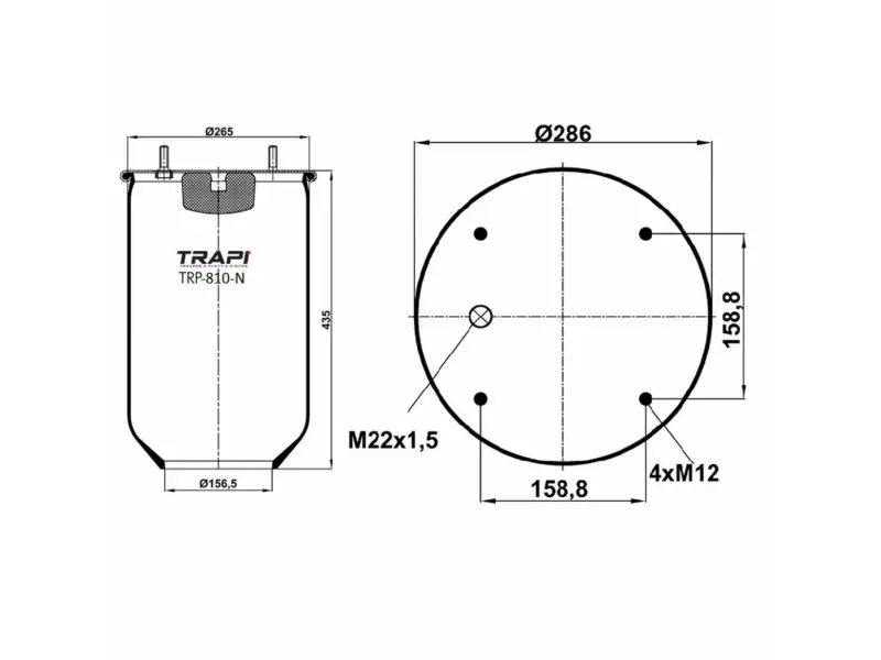 AIR SPRING WITHOUT PISTON