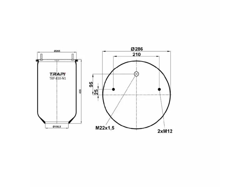 AIR SPRING WITHOUT PISTON